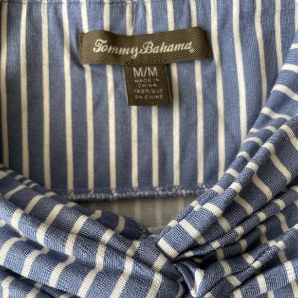 Blue Striped Women's Dress - Picture 9 of 10